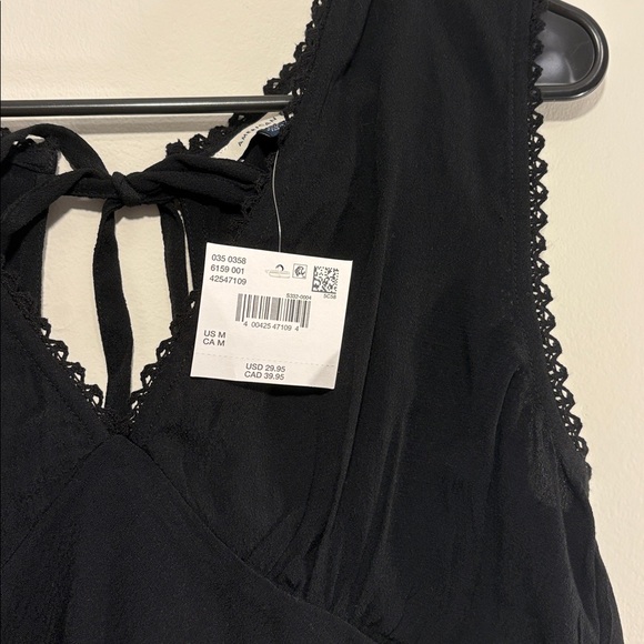 NWT AE Baby Doll Tie Back Blouse - Picture 3 of 6